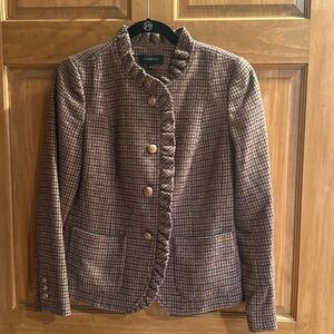 Talbots plaid wool blazer - size 4